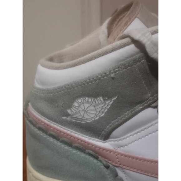 Nike Air Jordan 1 Shoes Size Women 8.5 /7Y Retro Scalloped Edge Pink DZ5361-100 - Picture 5 of 13